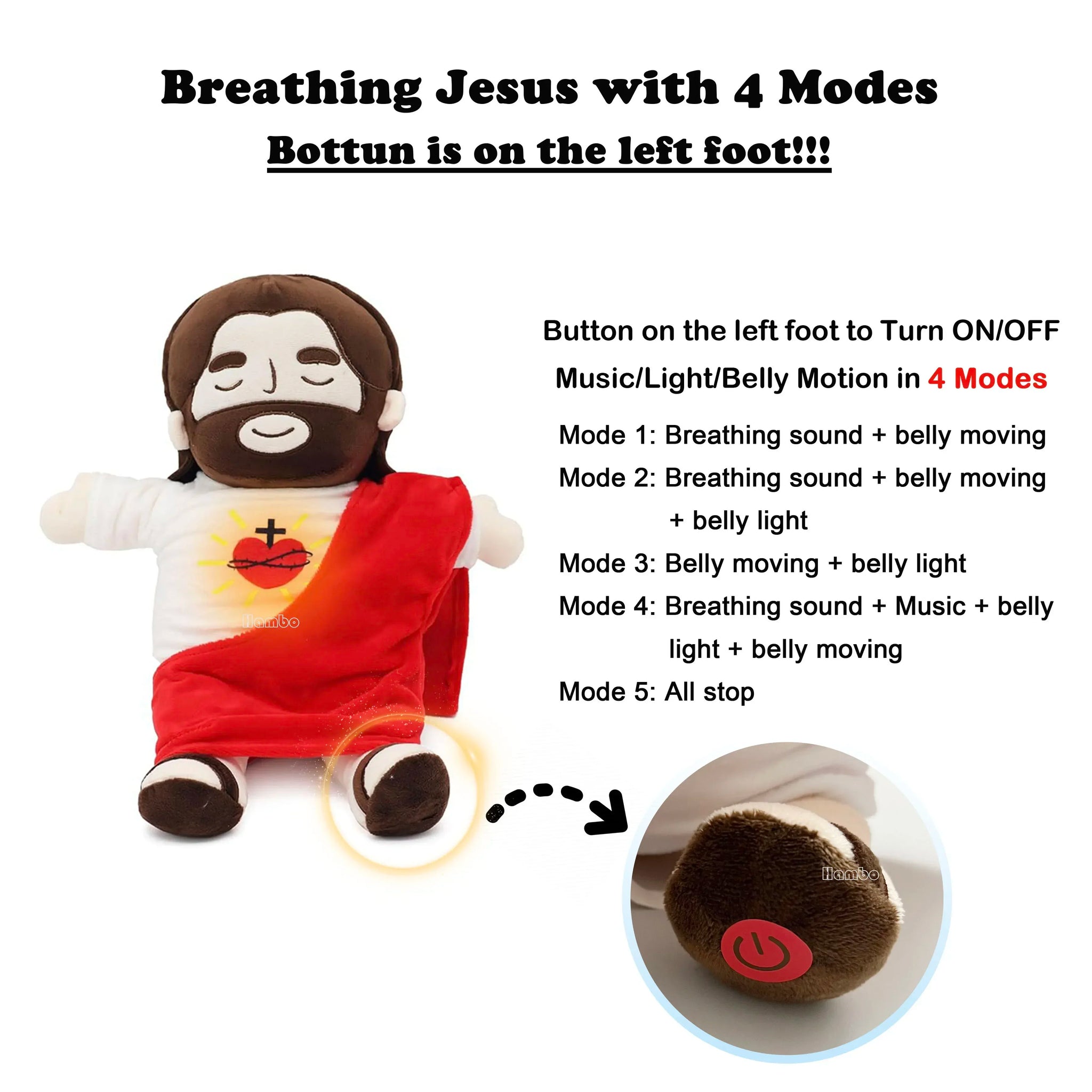 Jesus Soothes Plush Toy