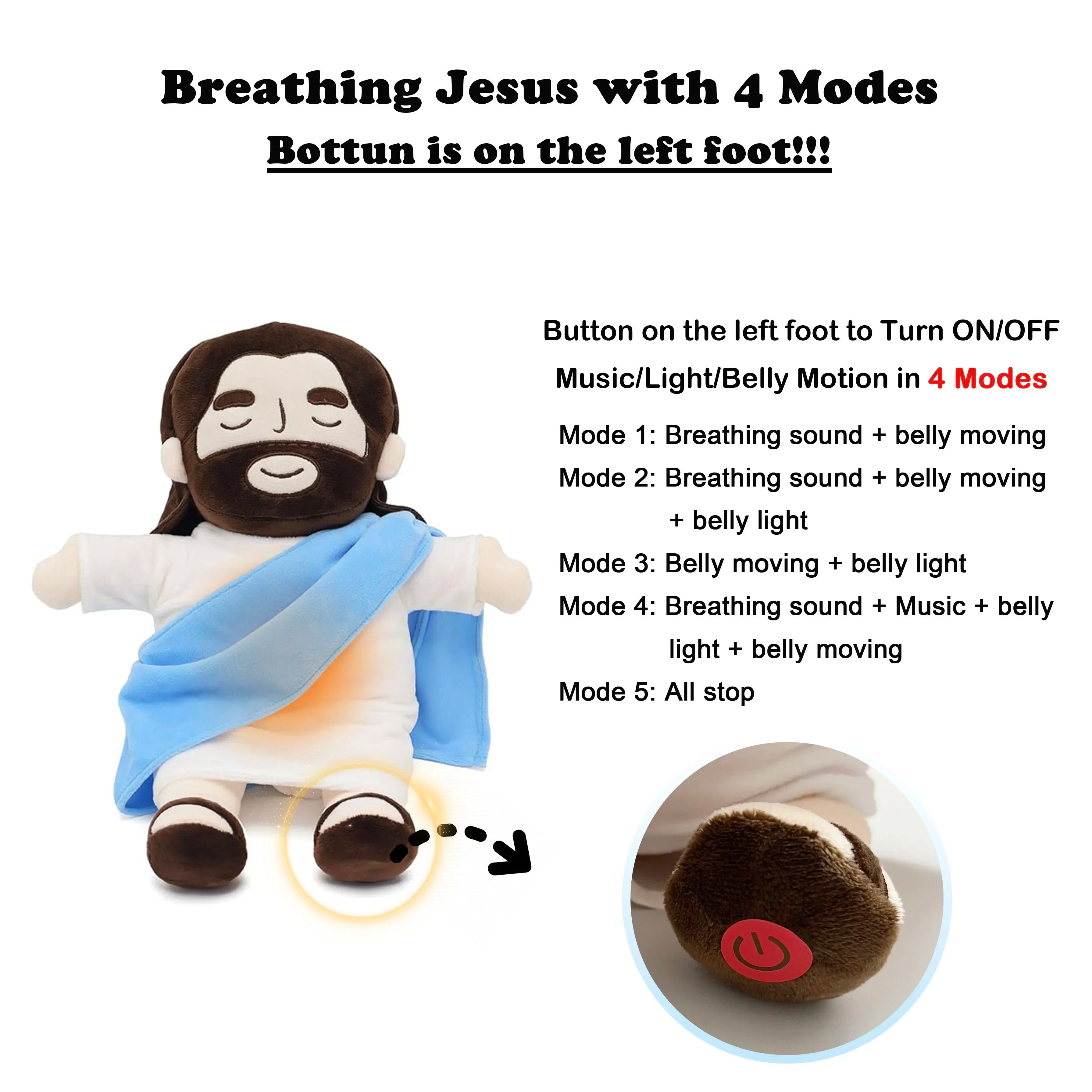 Jesus Soothes Plush Toy